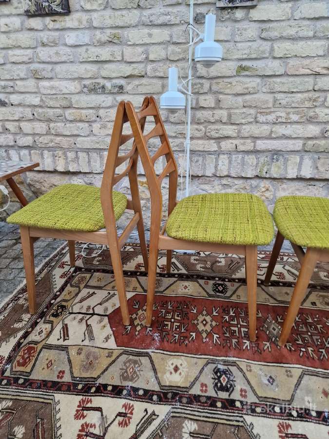 Vintaźinės mid century bukmedžio kėdės - nuotraukos Nr. 6
