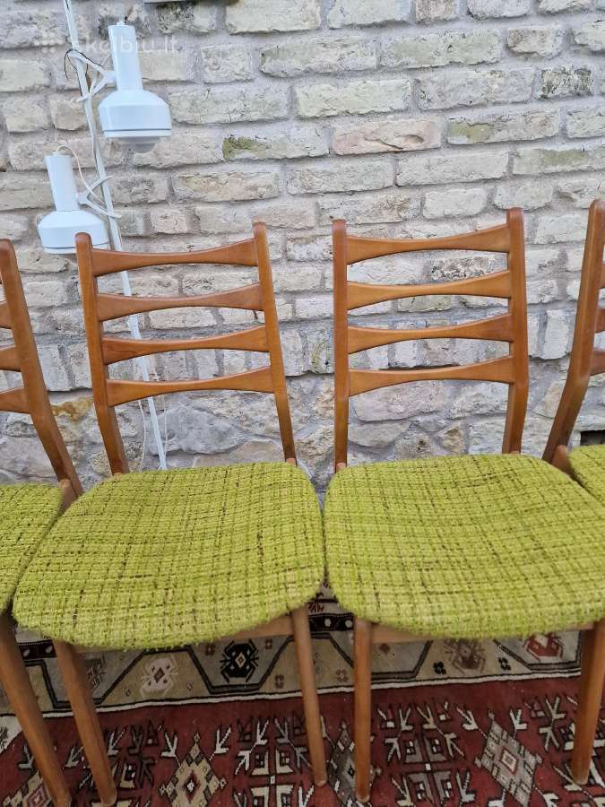 Vintaźinės mid century bukmedžio kėdės - nuotraukos Nr. 7