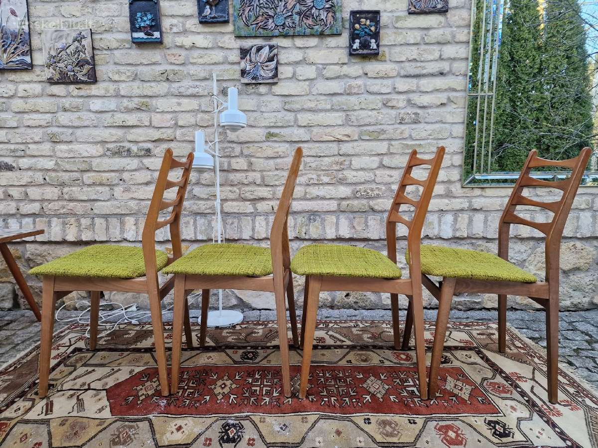 Vintaźinės mid century bukmedžio kėdės - nuotraukos Nr. 11