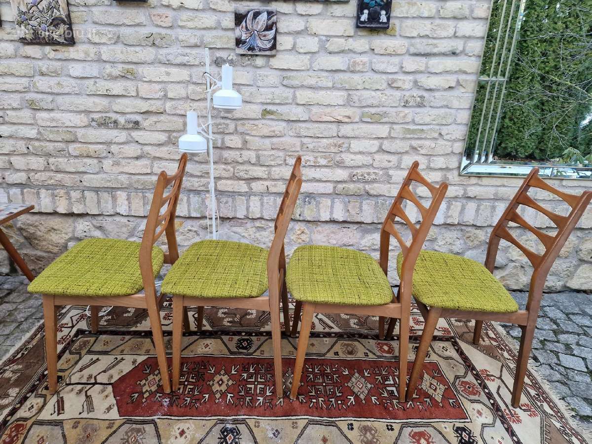 Vintaźinės mid century bukmedžio kėdės - nuotraukos Nr. 12