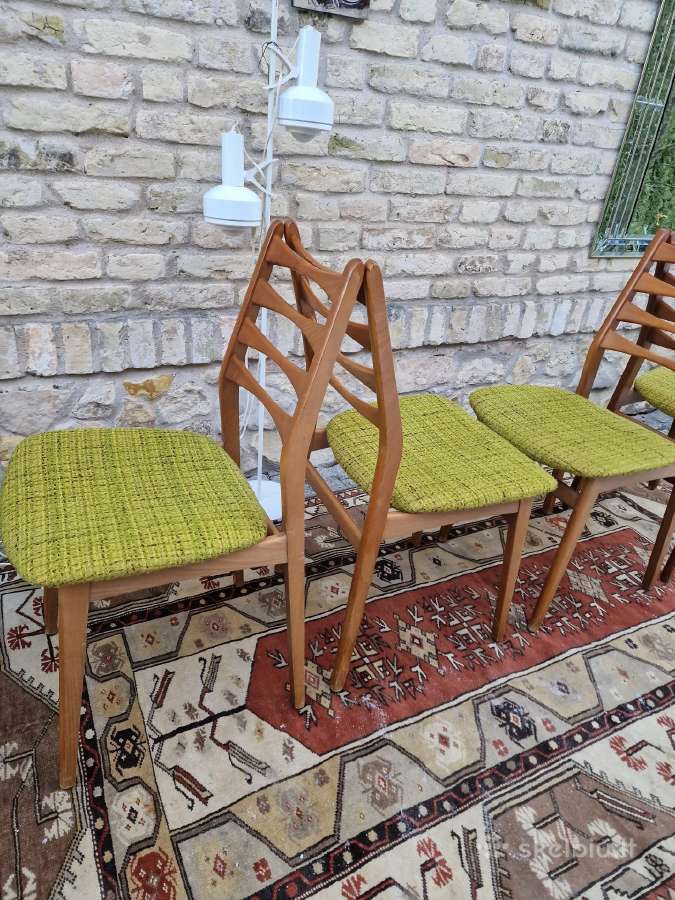 Vintaźinės mid century bukmedžio kėdės - nuotraukos Nr. 14