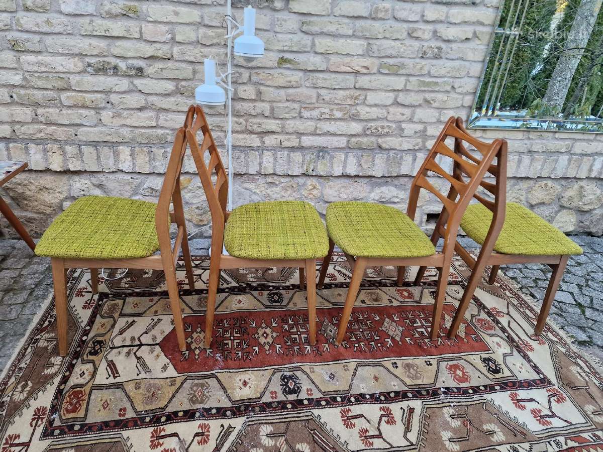 Vintaźinės mid century bukmedžio kėdės - nuotraukos Nr. 16