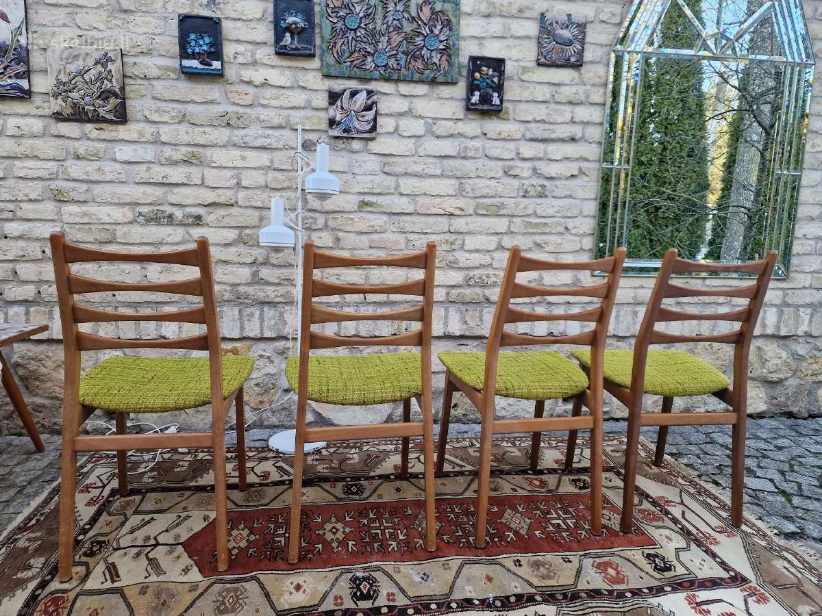 Vintaźinės mid century bukmedžio kėdės - nuotraukos Nr. 17