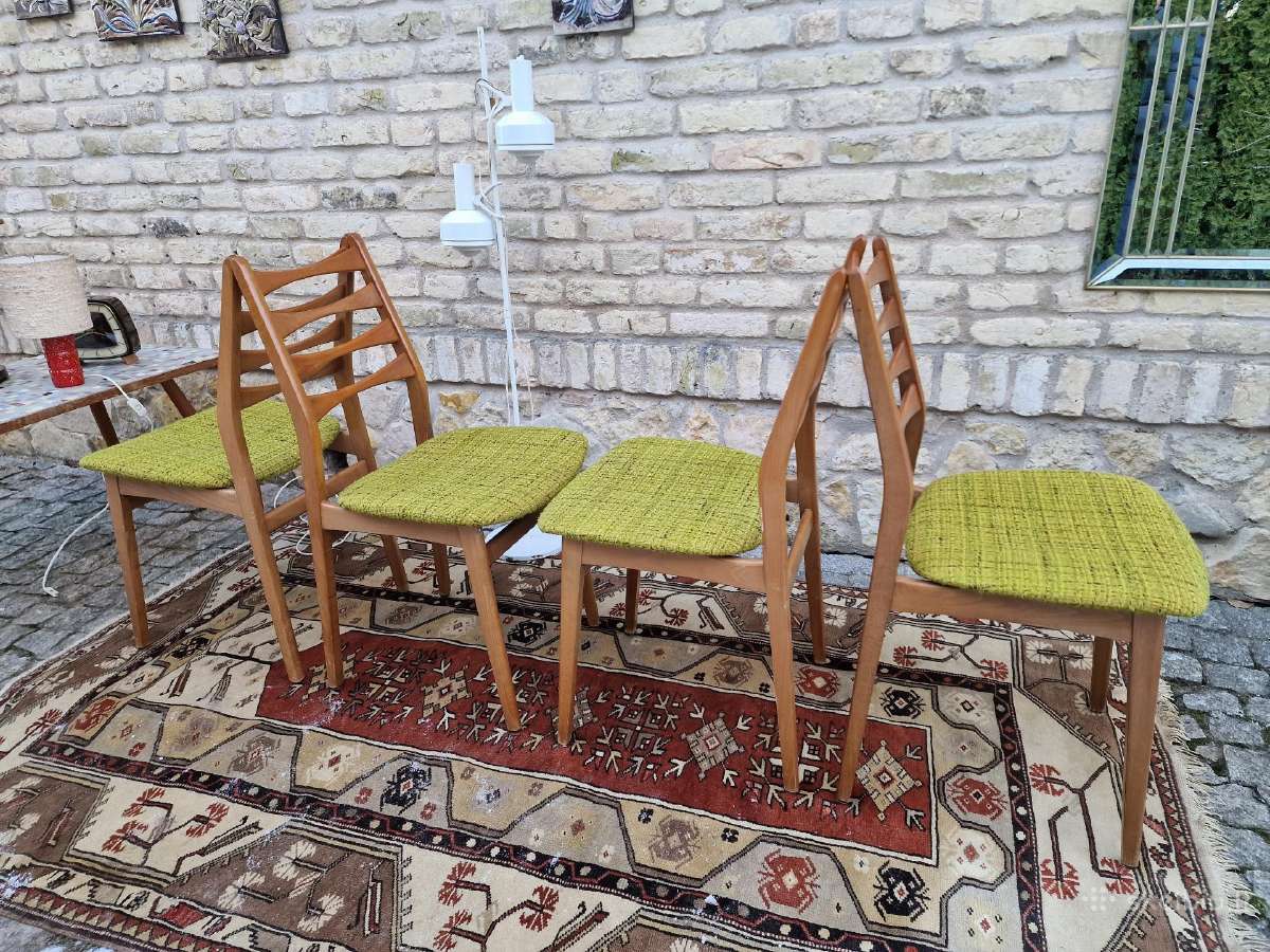 Vintaźinės mid century bukmedžio kėdės - nuotraukos Nr. 19
