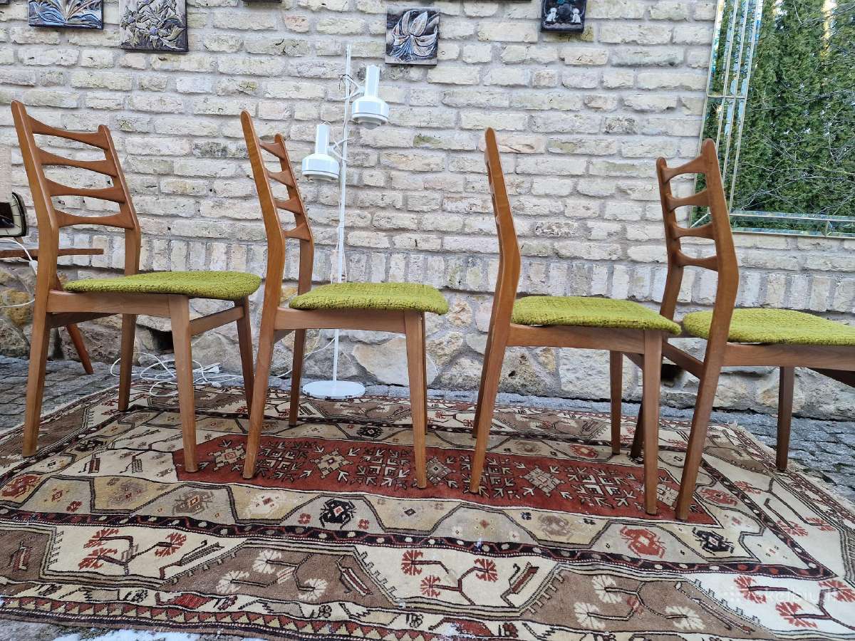 Vintaźinės mid century bukmedžio kėdės - nuotraukos Nr. 21