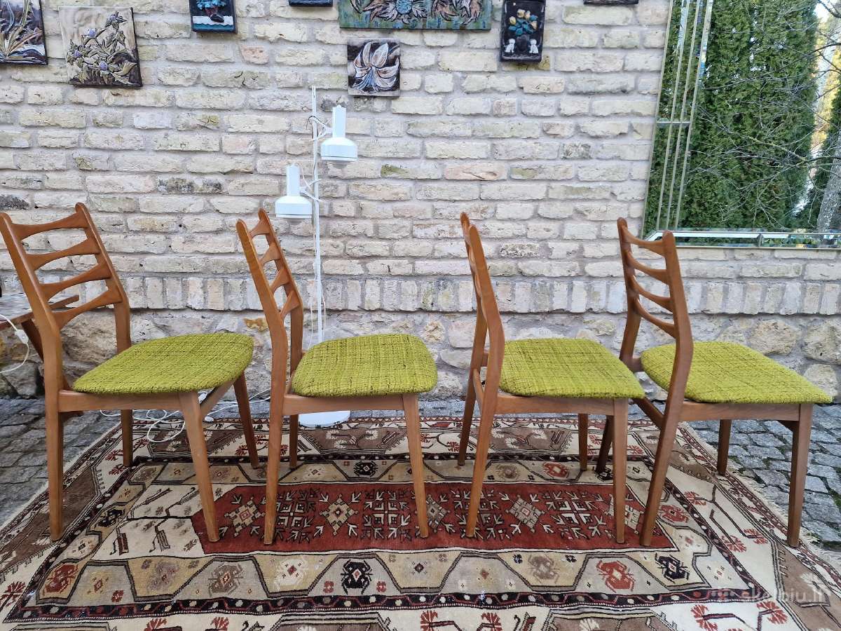Vintaźinės mid century bukmedžio kėdės - nuotraukos Nr. 22