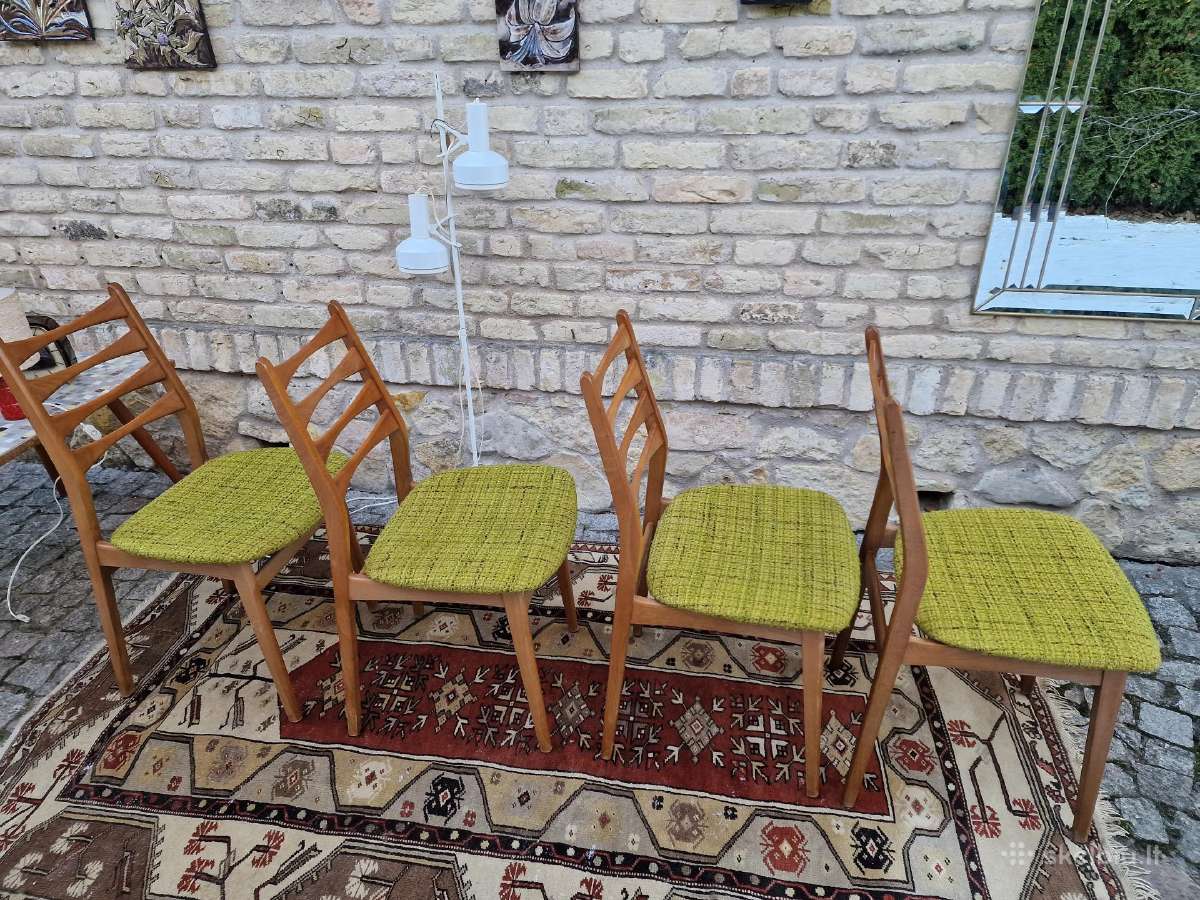 Vintaźinės mid century bukmedžio kėdės - nuotraukos Nr. 24