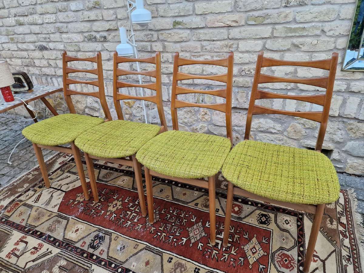 Vintaźinės mid century bukmedžio kėdės - nuotraukos Nr. 25