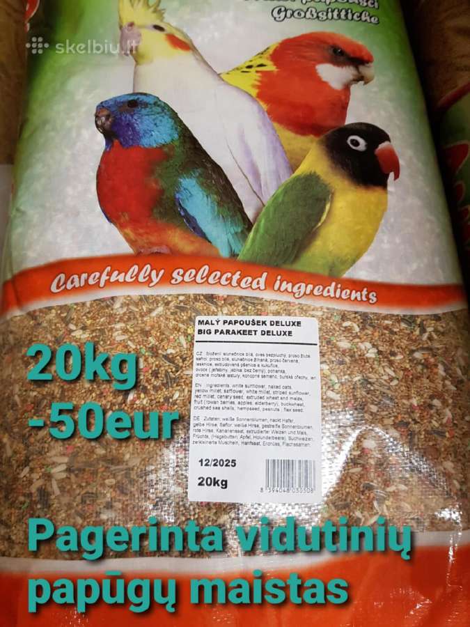 Profesionalus maistas papugoms - nuotraukos Nr. 21