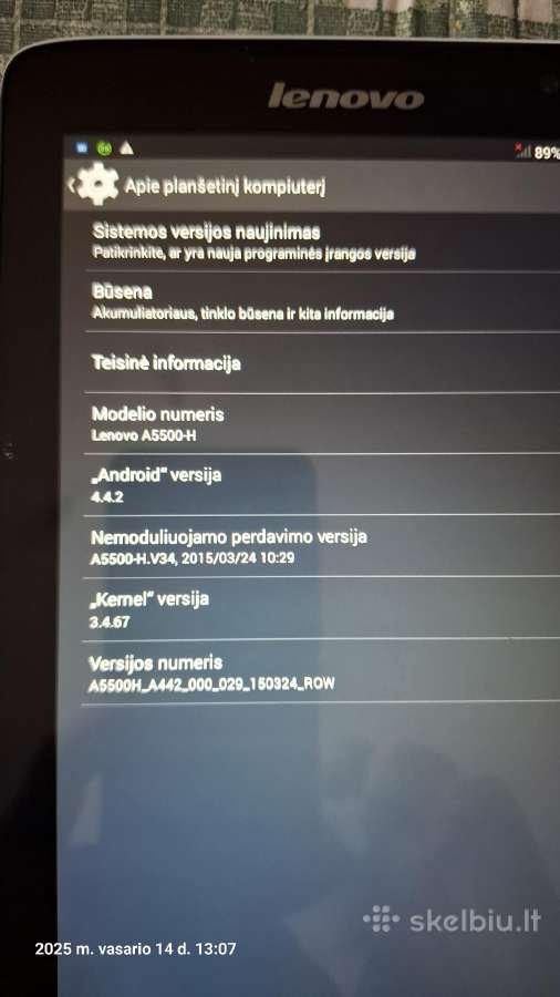 GPS Lenovo tab A5500-h - nuotraukos Nr. 7