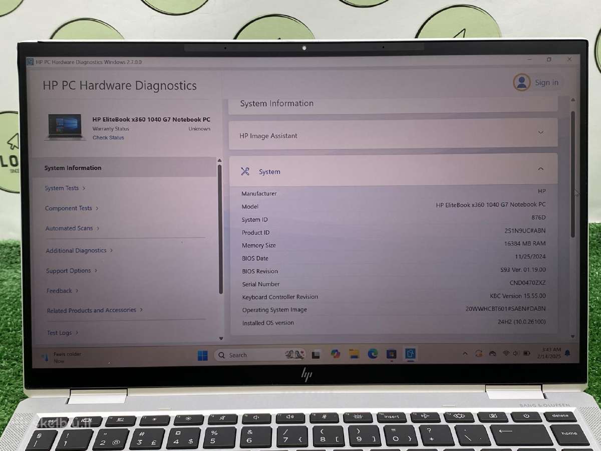 Hp Elitebook x360 1040 G7 16ram 256ssd i7-10610u - nuotraukos Nr. 4