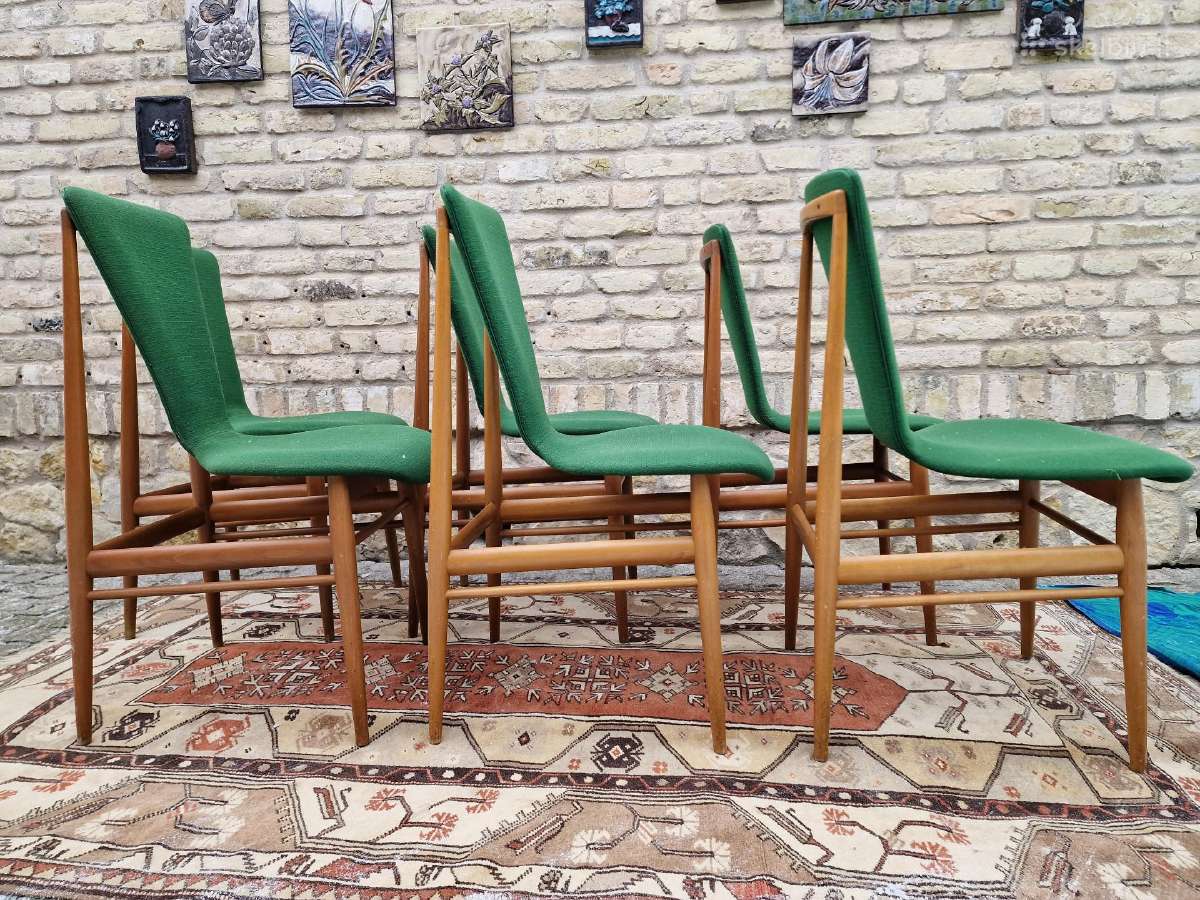 Vintažinės mid century Space Age autorinės kėdės - nuotraukos Nr. 3