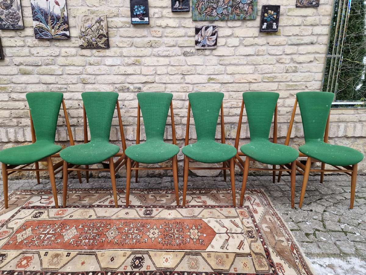 Vintažinės mid century Space Age autorinės kėdės - nuotraukos Nr. 4