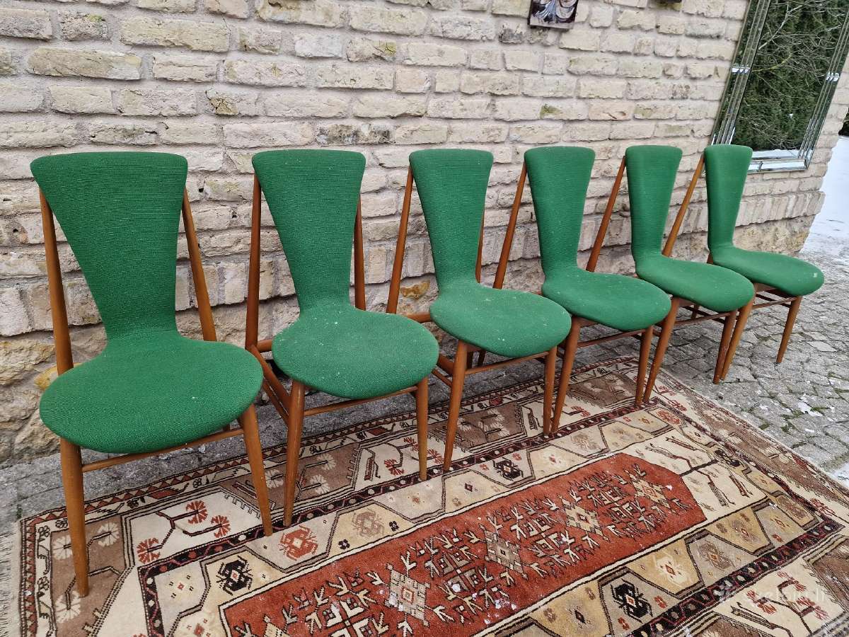 Vintažinės mid century Space Age autorinės kėdės - nuotraukos Nr. 6