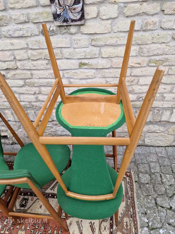 Vintažinės mid century Space Age autorinės kėdės - nuotraukos Nr. 13