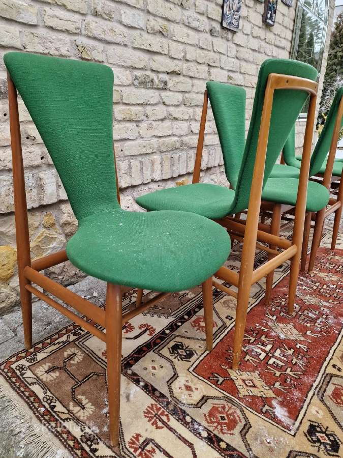 Vintažinės mid century Space Age autorinės kėdės - nuotraukos Nr. 14