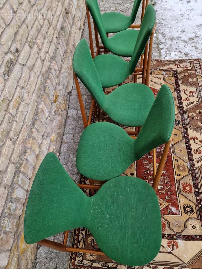 Vintažinės mid century Space Age autorinės kėdės - nuotraukos Nr. 15