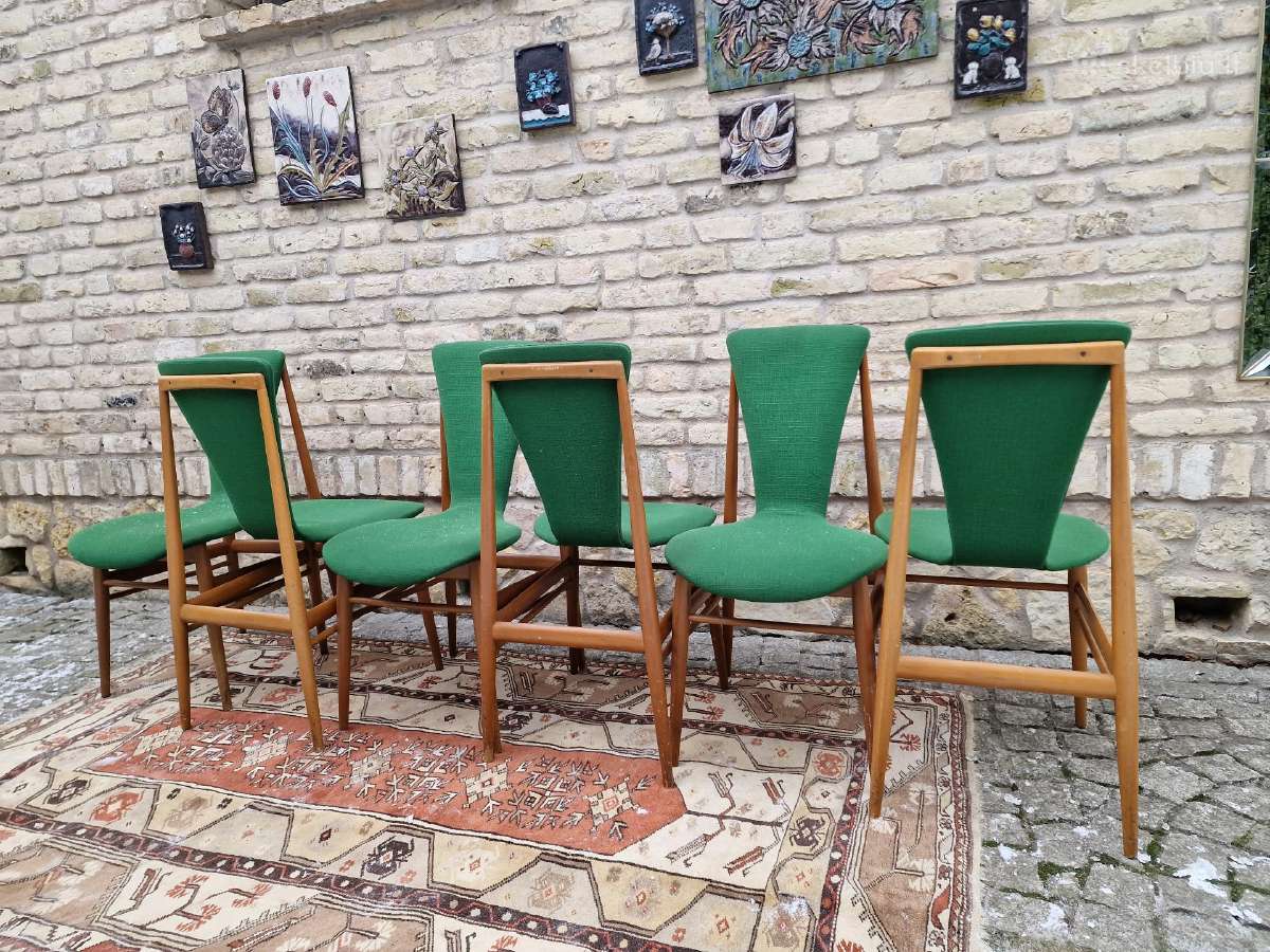 Vintažinės mid century Space Age autorinės kėdės - nuotraukos Nr. 17