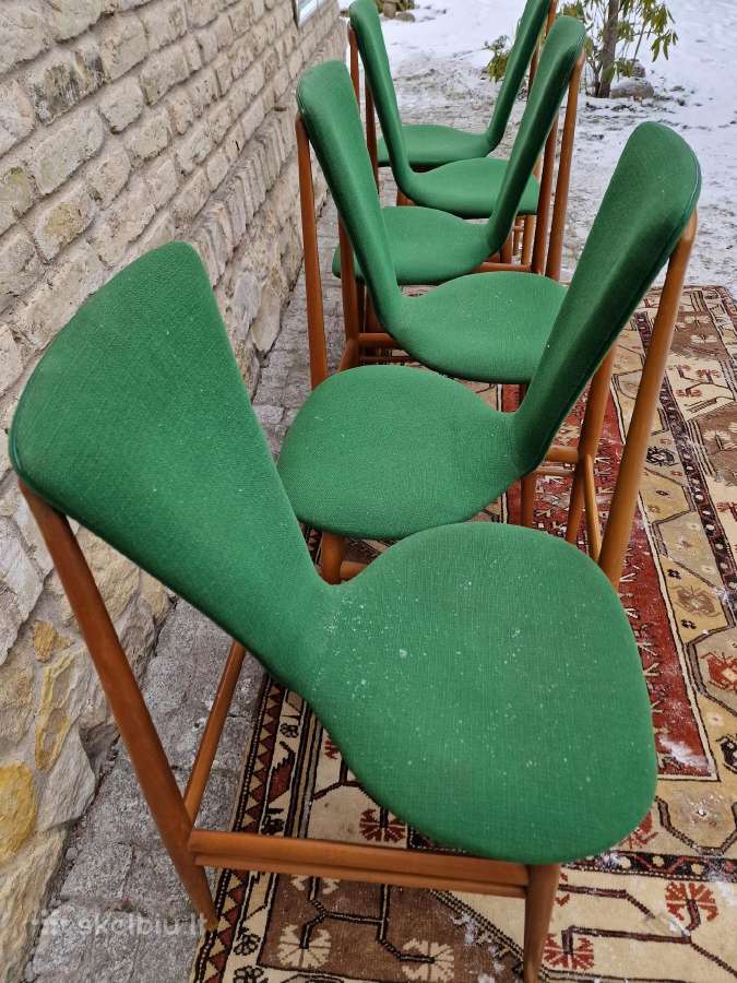 Vintažinės mid century Space Age autorinės kėdės - nuotraukos Nr. 18