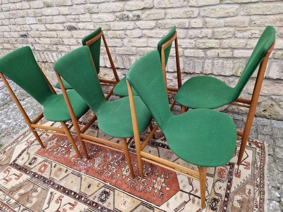 Vintažinės mid century Space Age autorinės kėdės - nuotraukos Nr. 21