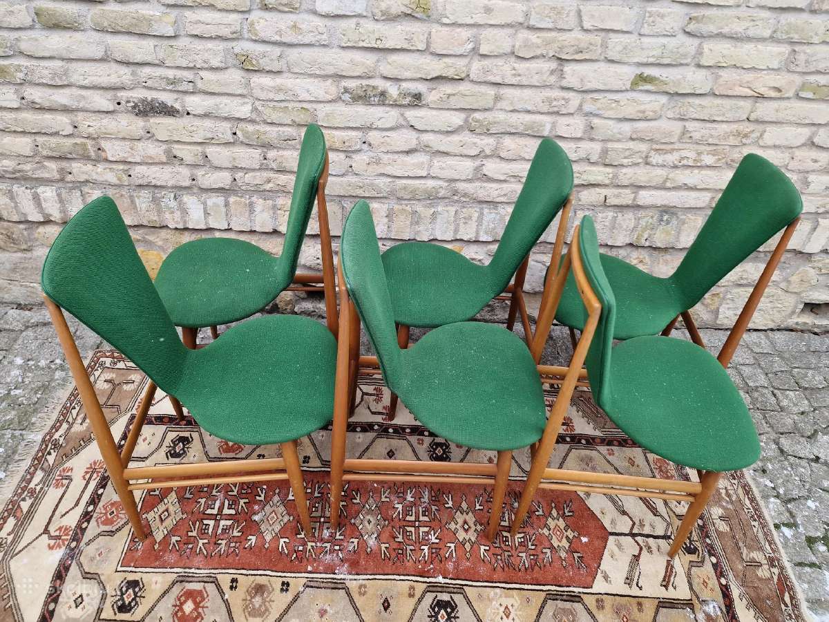 Vintažinės mid century Space Age autorinės kėdės - nuotraukos Nr. 23