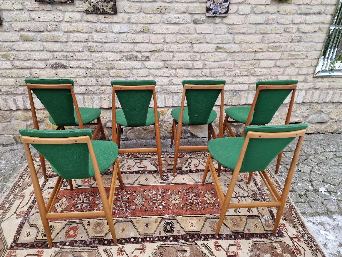 Vintažinės mid century Space Age autorinės kėdės - nuotraukos Nr. 26