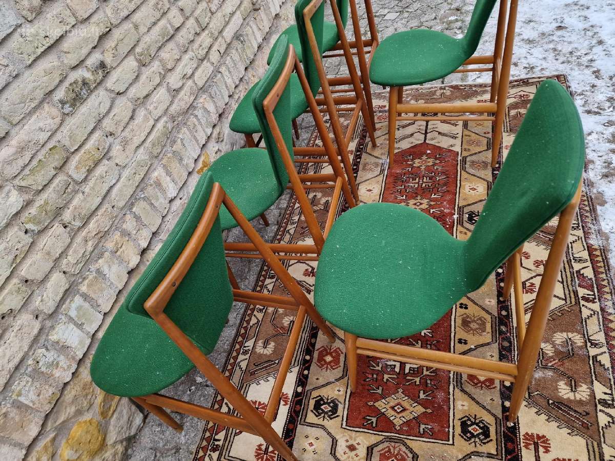 Vintažinės mid century Space Age autorinės kėdės - nuotraukos Nr. 27