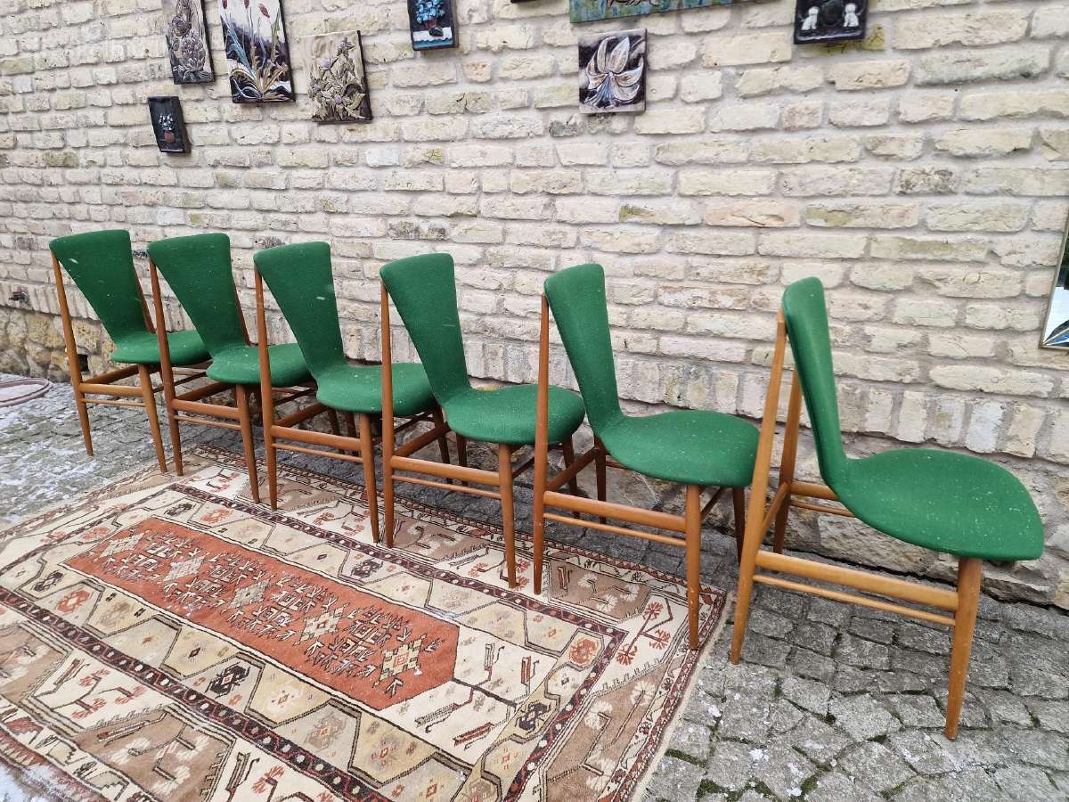 Vintažinės mid century Space Age autorinės kėdės - nuotraukos Nr. 29