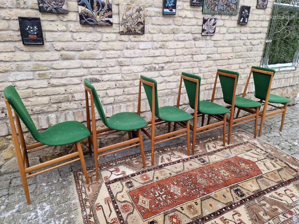 Vintažinės mid century Space Age autorinės kėdės - nuotraukos Nr. 30