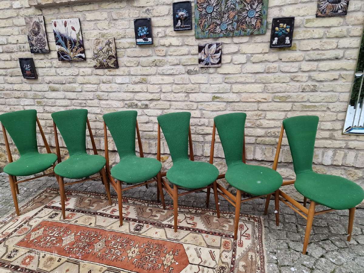 Vintažinės mid century Space Age autorinės kėdės - nuotraukos Nr. 32