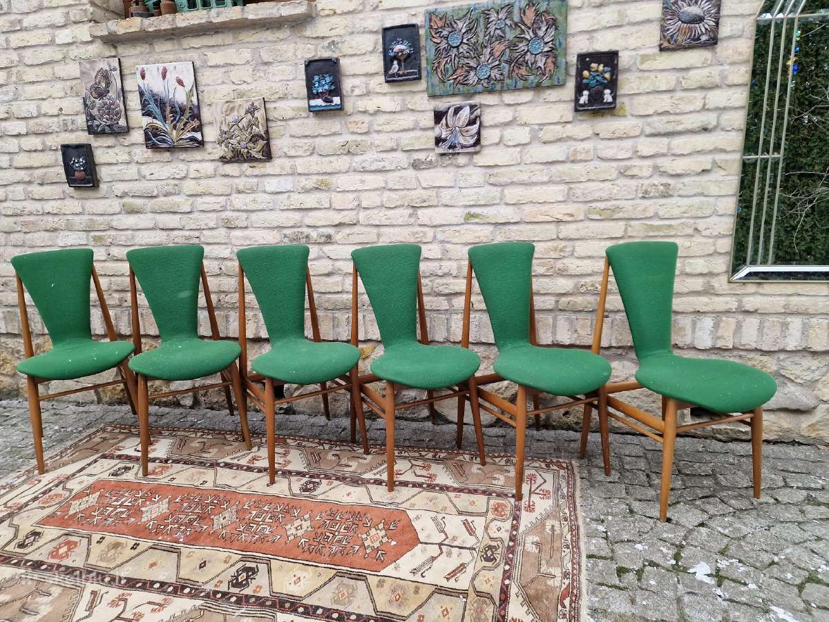 Vintažinės mid century Space Age autorinės kėdės - nuotraukos Nr. 36