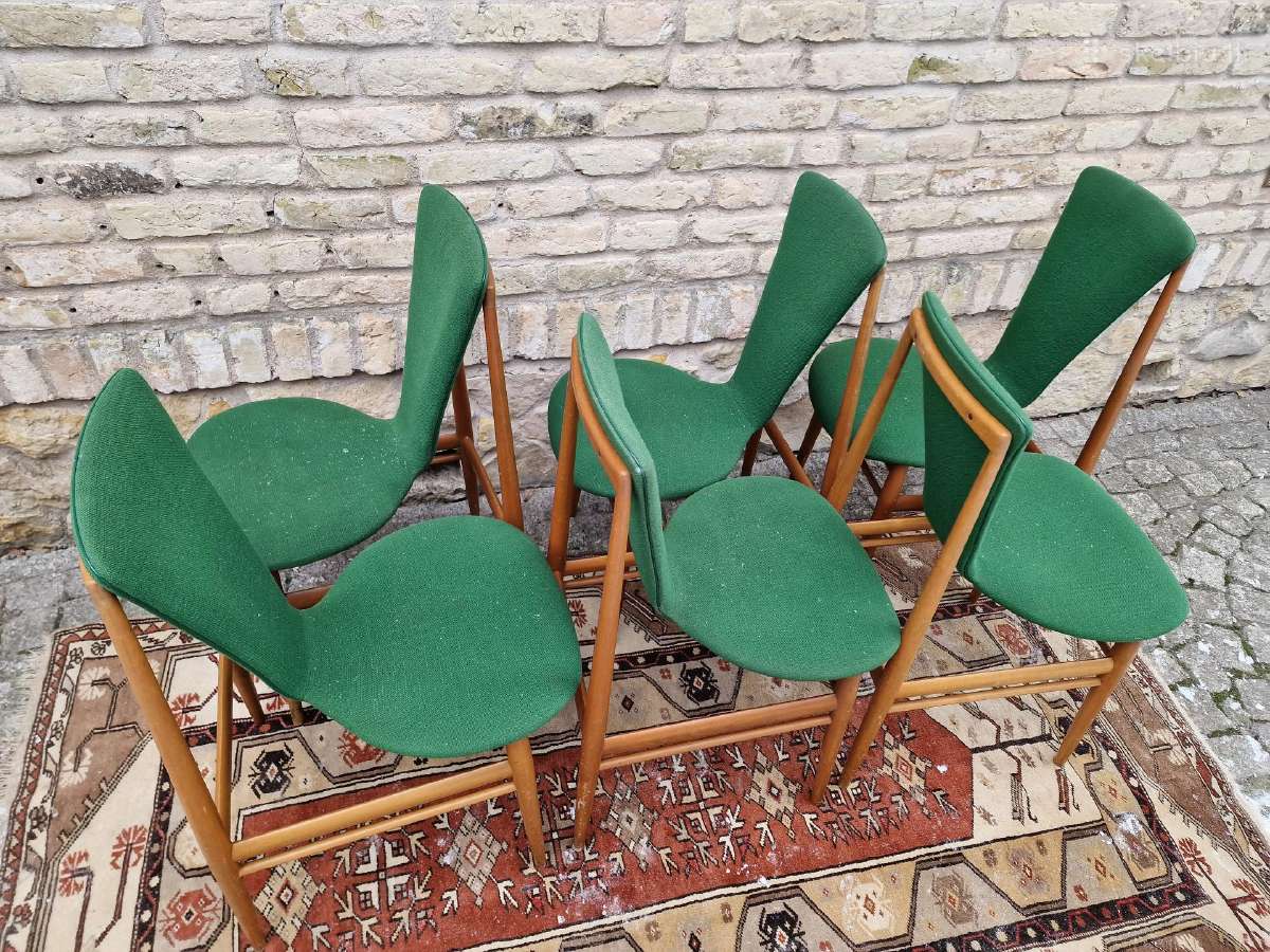 Vintažinės mid century Space Age autorinės kėdės - nuotraukos Nr. 38