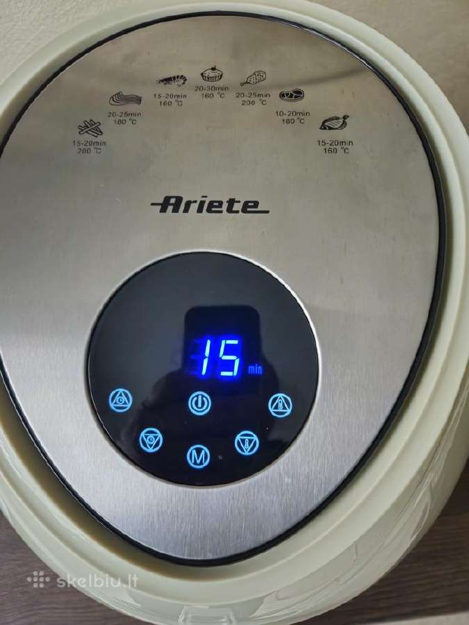 Mažai naudot gruzdintuvė 4618ariete Airy Fryer XXL - nuotraukos Nr. 3