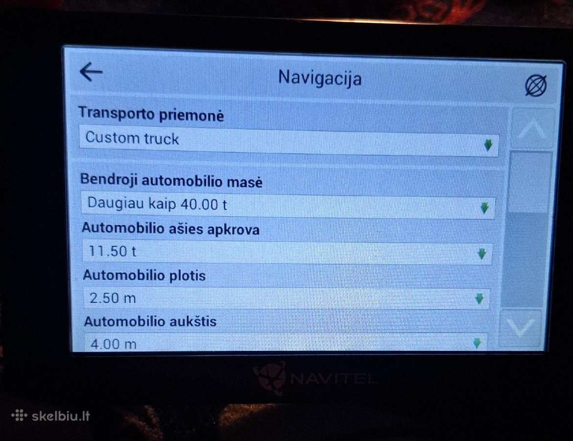 Navitel E500 Magnetic su sunkvežimio profiliu - nuotraukos Nr. 8