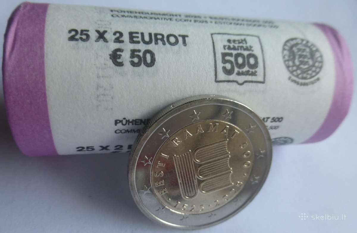 Estijos proginės 2 eurų monetos (Unc) Atnaujintas - nuotraukos Nr. 9