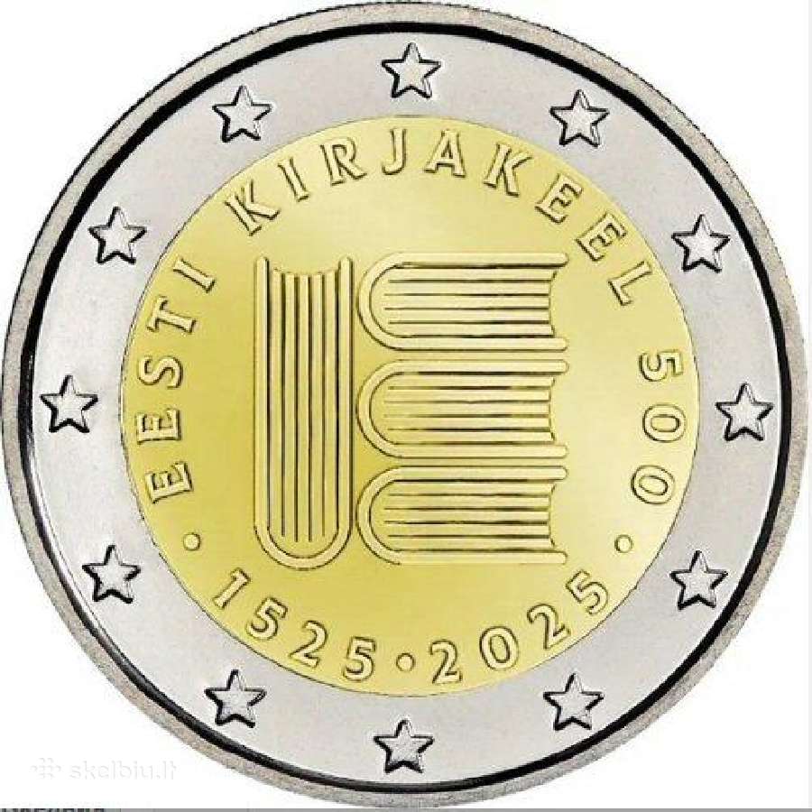 Estijos proginės 2 eurų monetos (Unc) Atnaujintas - nuotraukos Nr. 10