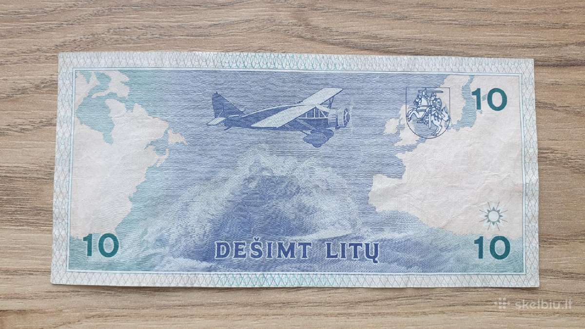 1993 metų 10 litų Kaa pirma serija - nuotraukos Nr. 2
