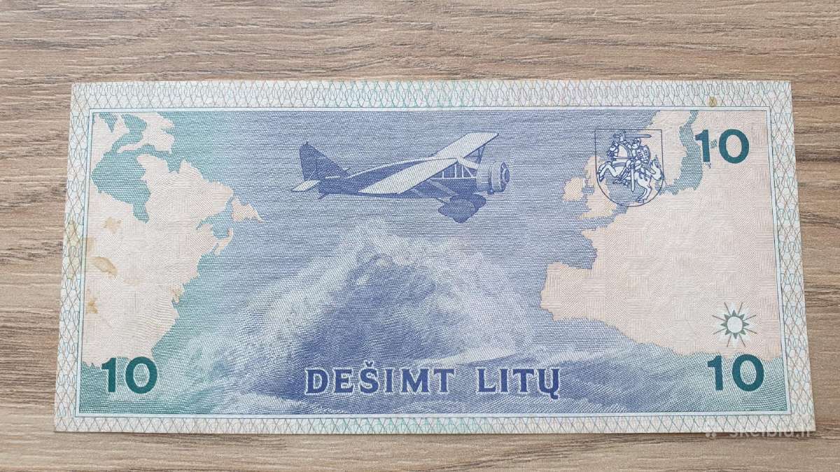 1993 metų 10 litų Kaa pirma serija - nuotraukos Nr. 4