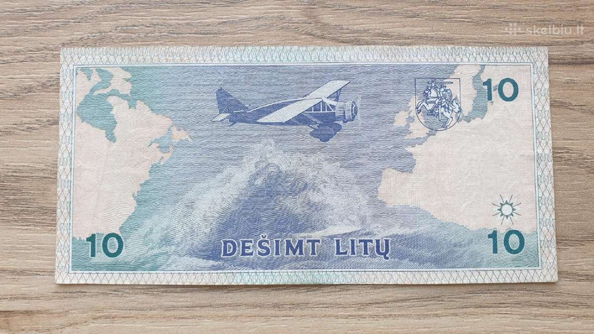 1993 metų 10 litų Kaa pirma serija - nuotraukos Nr. 6