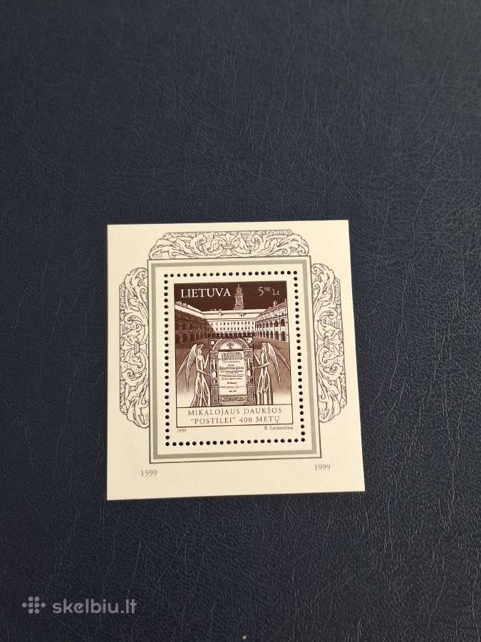 Lietuva 1999 m. Daukšos postilė, blokas švarus