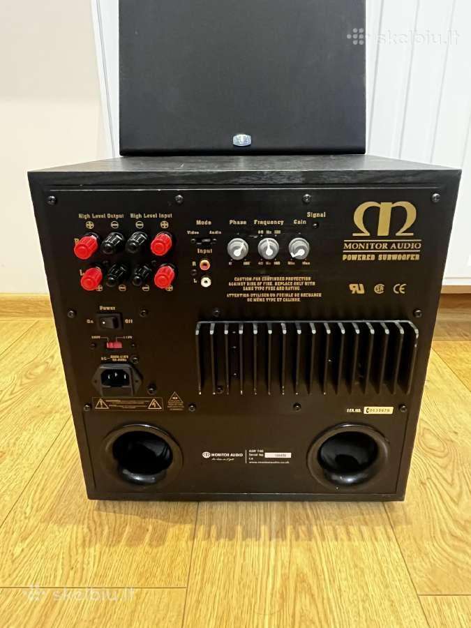 Zemu dazniu garsiak- Monitor Audio Asw 100:sound - nuotraukos Nr. 3