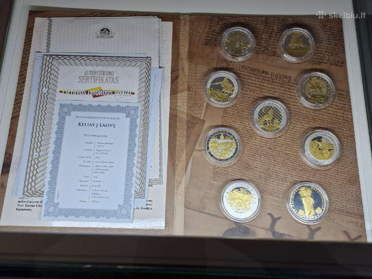 Lietuvos istorijos įvykiai III, medalių kolekcija