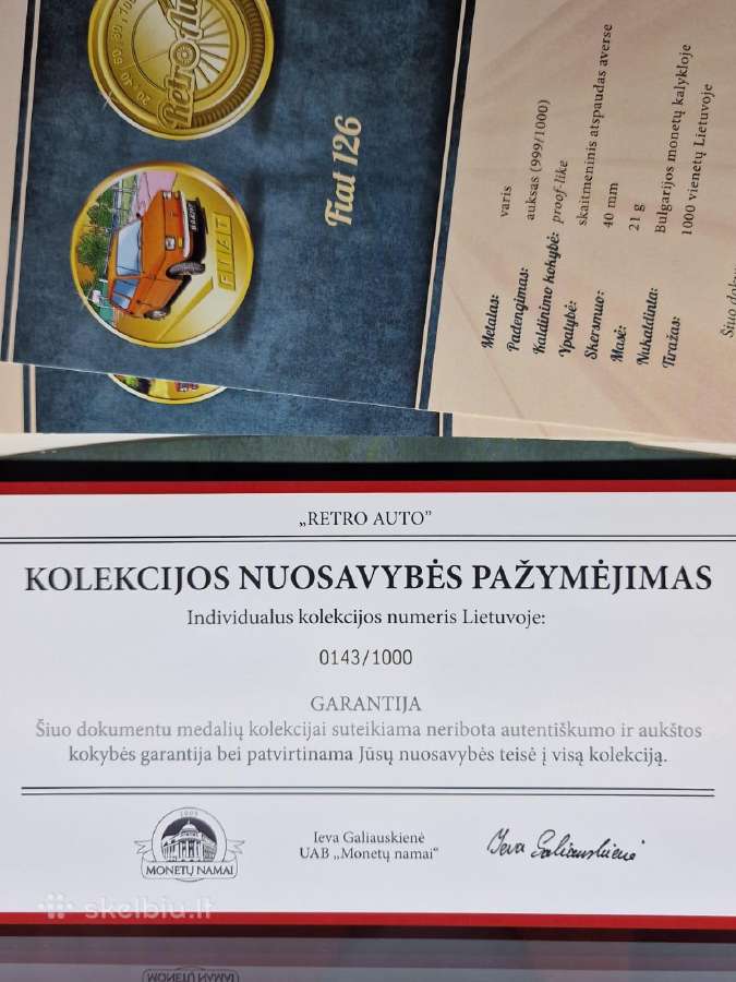 Retro Auto, paauksuotų medalių kolekcija - nuotraukos Nr. 17