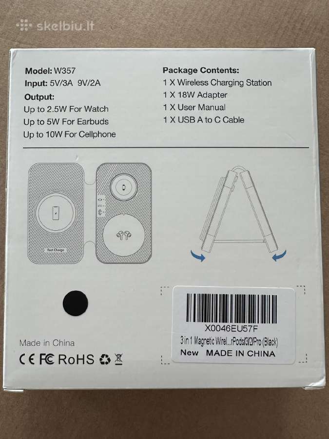 3in 1 wireless charging station - nuotraukos Nr. 2