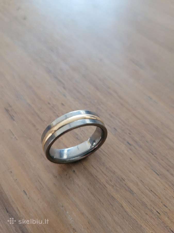 Titano / aukso (14k) žiedas, 19,5 d.