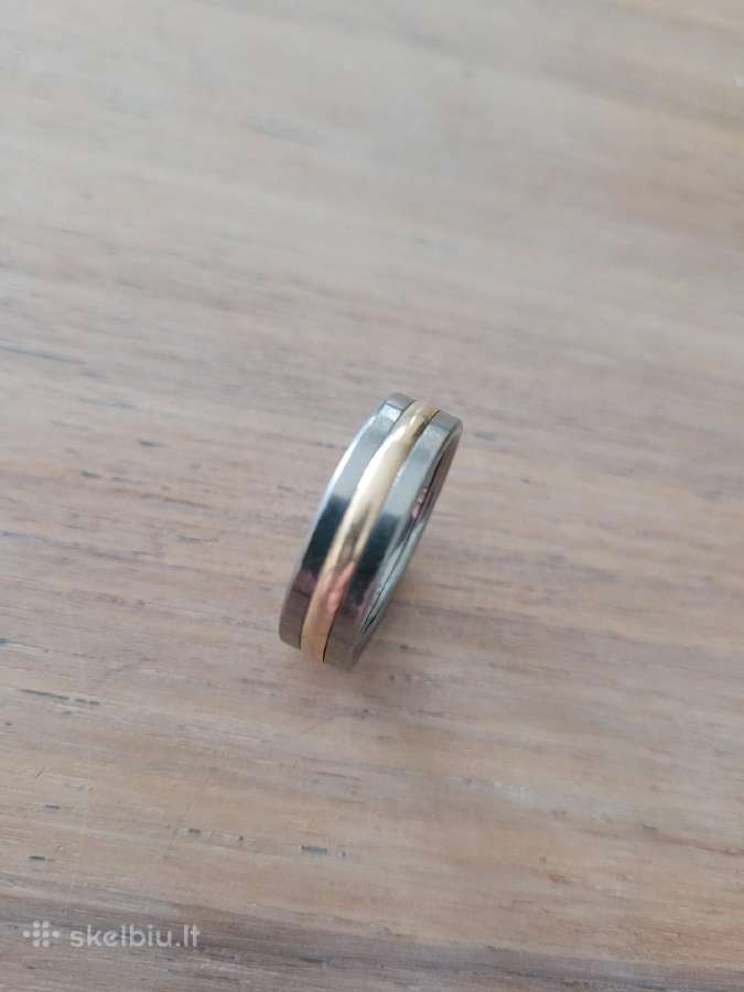 Titano / aukso (14k) žiedas, 19,5 d. - nuotraukos Nr. 2