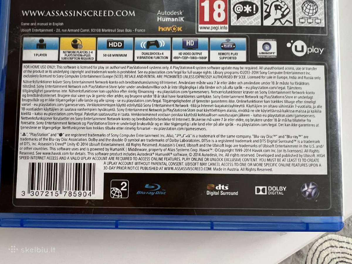 Ps4 zaidimas Assassins Creed Unity - nuotraukos Nr. 5