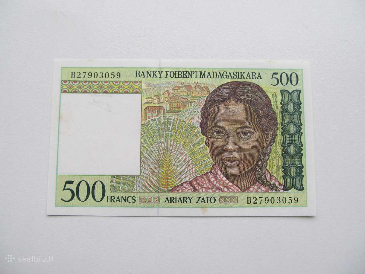500 franku , Madagaskaras, 1995