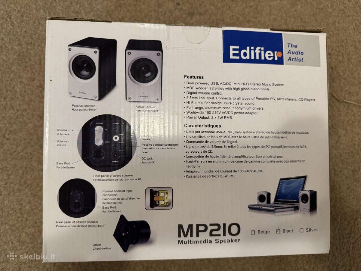 Stereo kompiuterio kolonėlės Edifier Mp210 - nuotraukos Nr. 6