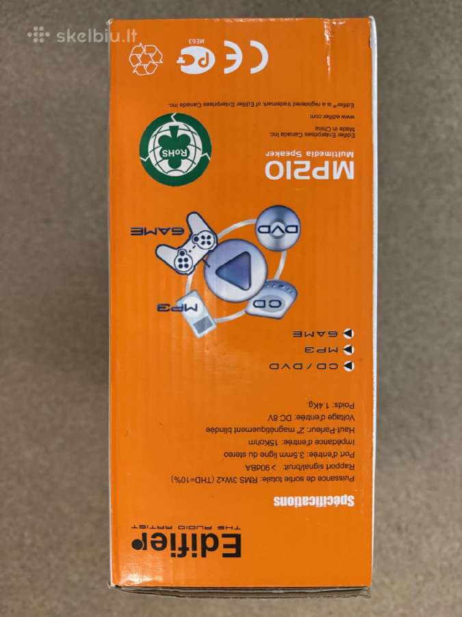 Stereo kompiuterio kolonėlės Edifier Mp210 - nuotraukos Nr. 8